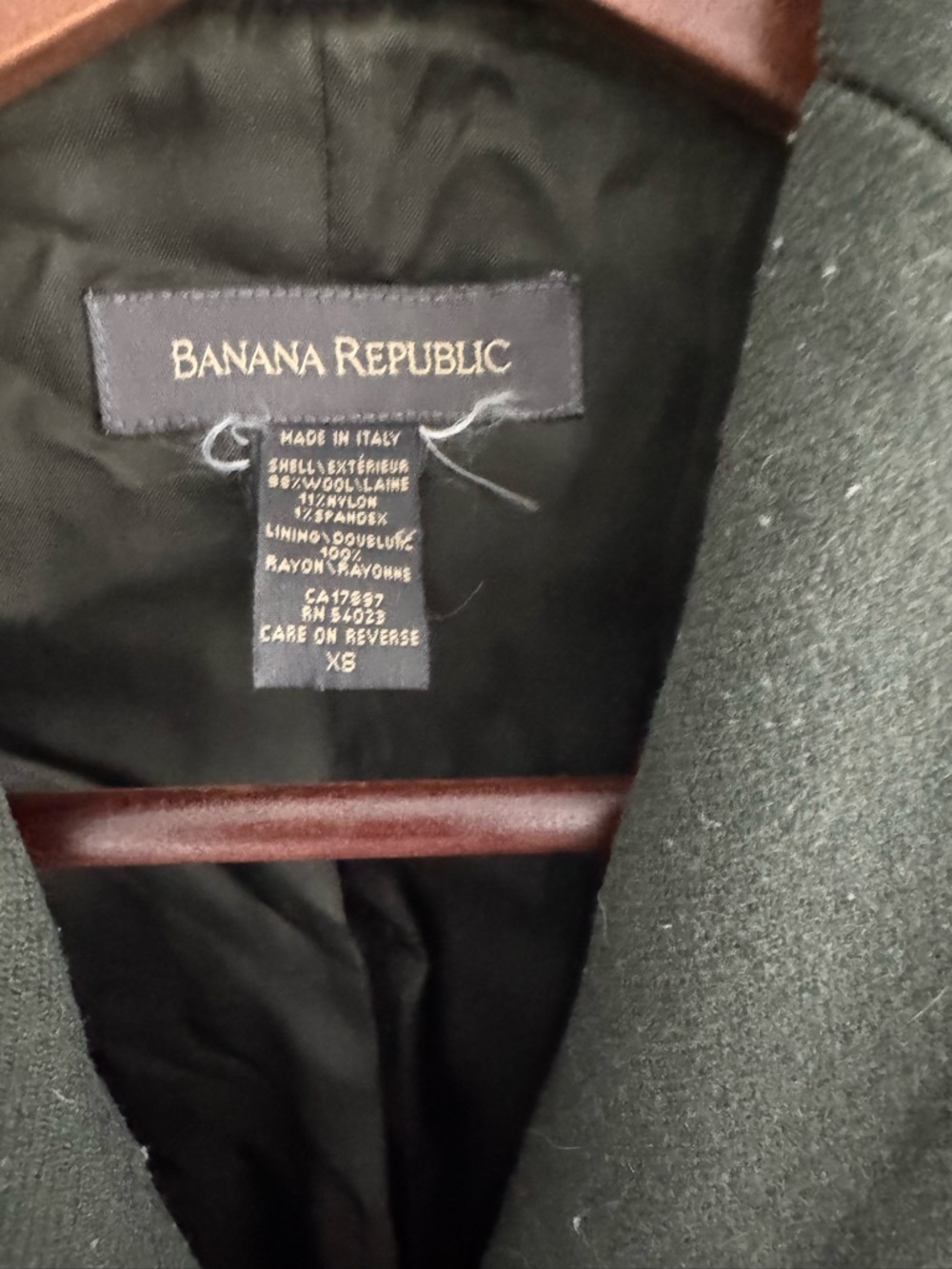 Vintage Banana Republic Wool Coat (XS) - Picture 3 of 4